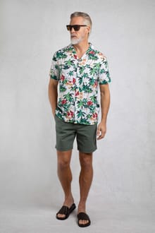 Holborn Eco Viscose Hawaiian Shirt Peapod