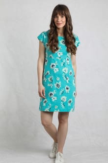 Tallahassee Organic Jersey Dress Blue Shine