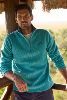 Newark Eco 1/4 Zip Grid Fleece Viridis