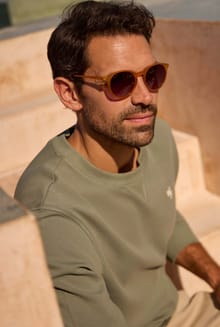 Williams Round Sunglasses  Mustard