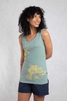 Samsoe Eco Printed Vest Dusty Teal