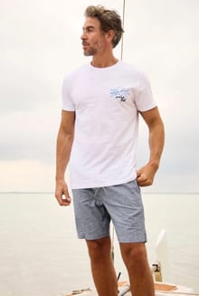 Winchester Relaxed Linen Rich Shorts Denim
