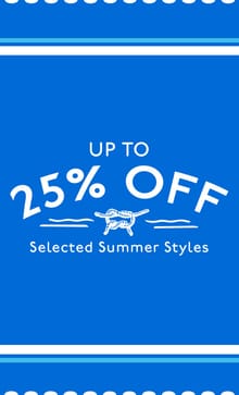 25% Off selected lines 
