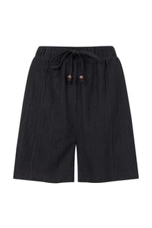 Mima Broderie Beach Shorts Black