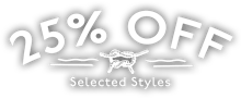 25% Off selected lines 