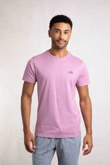 Fished Organic Cotton Branded T-Shirt Magenta