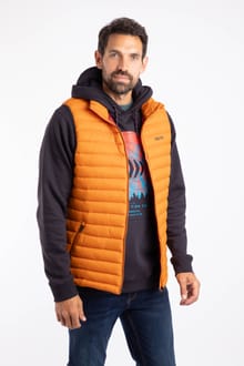Langtree Lightweight Showerproof Padded Gilet Desert Sunset