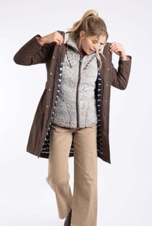 Kenzie Recycled Waterproof Coat  HotChocolate