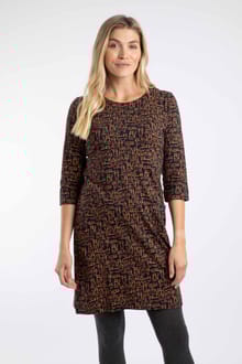 Starshine Organic Cotton Printed Jersey Dress Midnight