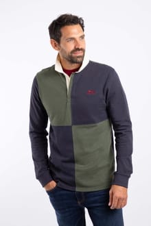 Lyon Organic Cotton Colour Block Rugby Shirt