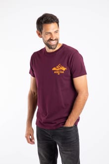 Mountain Valley Hertitage Wash Back Graphic Tee Aubergine