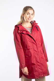 Anika Plain Showerproof Jacket Garnet