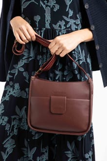 Javana Cross Body Saddle Bag  Bitter Chocolate