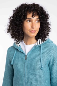 Chicoa Full Zip Hooded Classic Macaroni Adriatic Blue