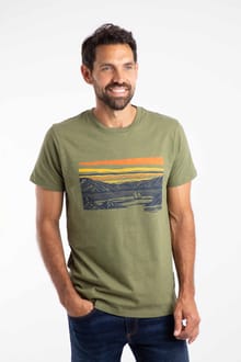 Boating Organic Cotton Slub Graphic Tee Artichoke