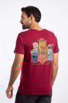 Doctor Hoot Artist Tee Garnet