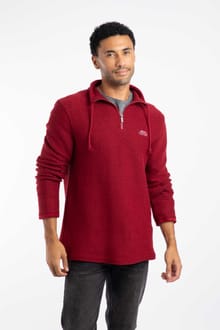Cruiser 1/4 Zip Macaroni Garnet