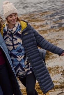 Ravinia Lightweight Padded Midline Jacket Navy Blue