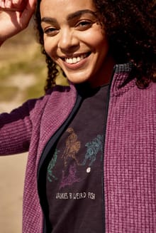 Go Fetch Organic Cotton Graphic T-Shirt Dark Navy
