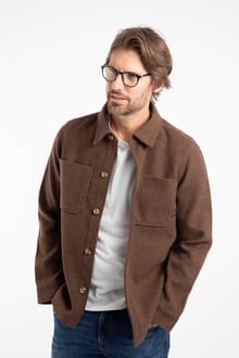 Charles Plain Over Shirt Mocha