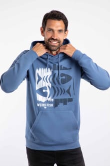 Bryant  Graphic Pop Over Hoody Mid Blue