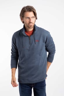 Brampton 1/4 Zip Sweatshirt Navy