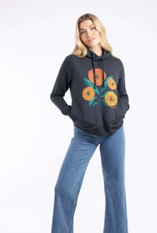 Topaz Branded Pop Over Hoodie Navy