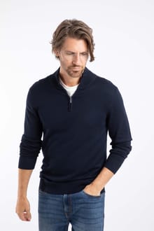 Frederick 1/4 Zip Fine Knit Jumper
