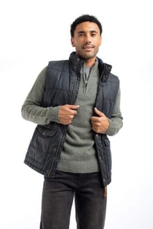 Dover Wadded Gilet Navy