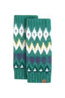 Shutt Fair Isle Wristwarmer GreenIvy