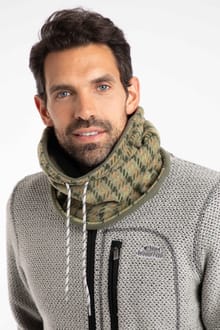 Perth Reversible Fleece Snood Olive