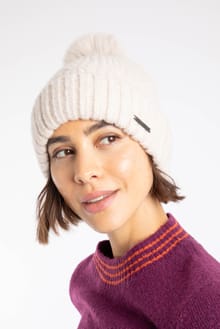 Blagdon Sparkle Bobble Hat Chalk