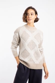 Darlyn Diamond Ribbed Jumper