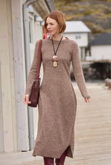 Hawkins Knitted Midi Dress Mocha