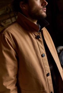 Barnaby Padded Canvas Barn Jacket Chestnut