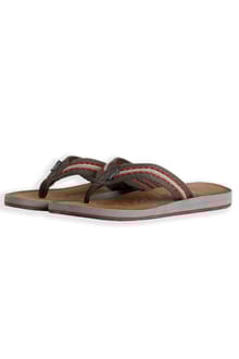 Malham Leather Look Flip Flops
