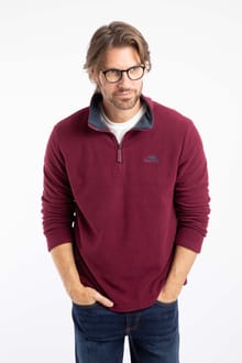 Gene 1/4 Zip Microfleece Antique Cherry