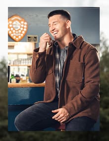 Charles Plain Over Shirt Mocha