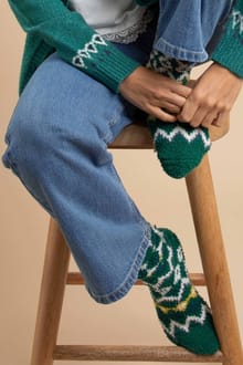 Park Fluffy Socks 2 Pk GreenIvy