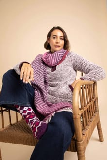 Madi Cosy 1/4 Zip Fleece Aubergine