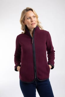 Tiana Full Zip Polar Fleece Aubergine