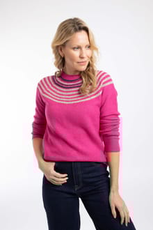 Sinatra Patterned Knit Jumper Gerbera