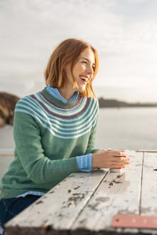 Sinatra Patterned Knit Jumper Ivy