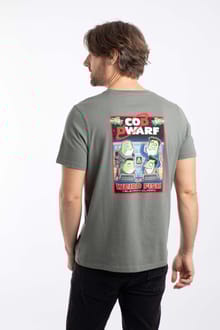 Cod Dwarf Back Print Artist T-Shirt Storm Grey