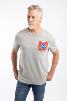 Primal Bream Back Print Artist T-Shirt Limestone