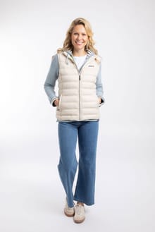 Atissa Lightweight Padded Gilet Egg Shell