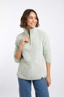 Madi Cosy 1/4 Zip Fleece Sage