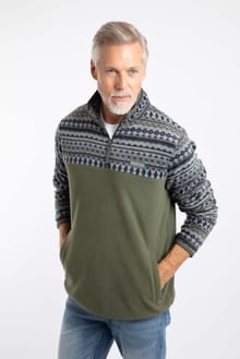 Gilbert 1/4 Zip Printed Microfleece