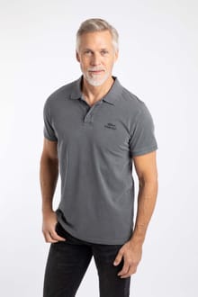 Indy Slub Polo Shirt Coal