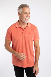 Indy Slub Polo Shirt Dark Coral